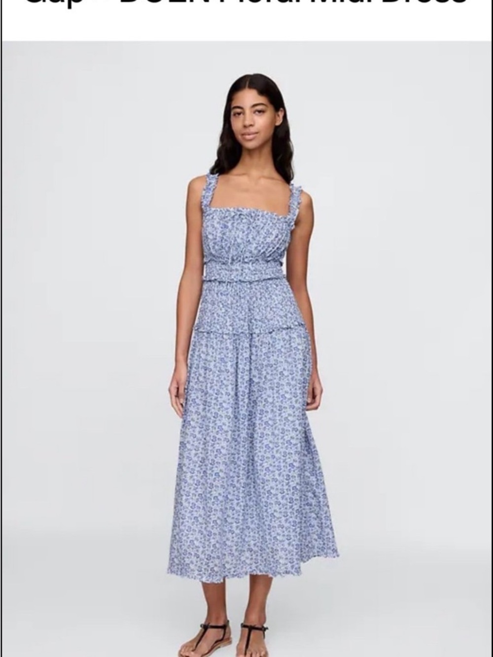 NWT GAP x Doen Floral Midi Dress XXS